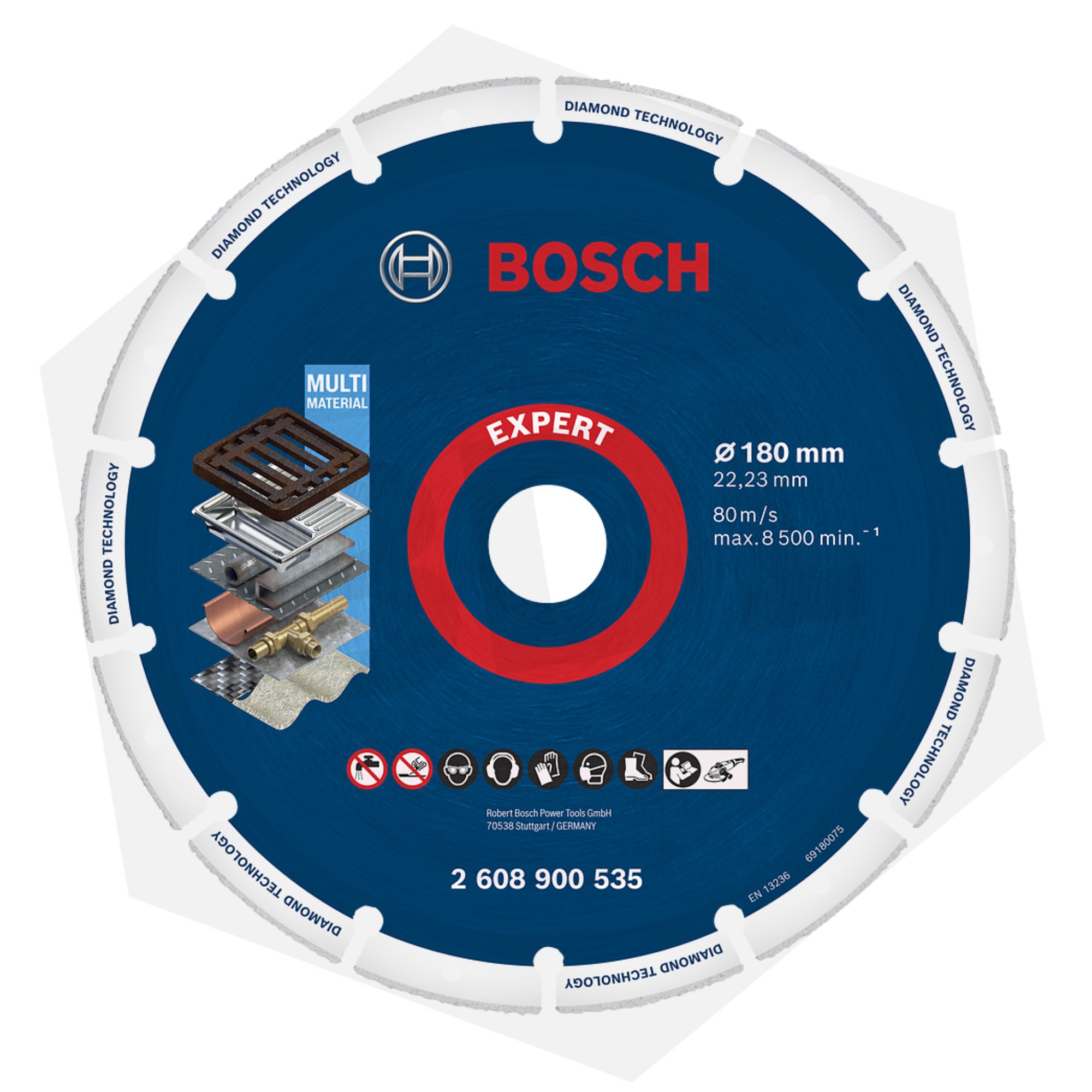 Disco de corte EXPERT Diamond Metal Wheel X-LOCK de 125 mm - Bosch  Professional