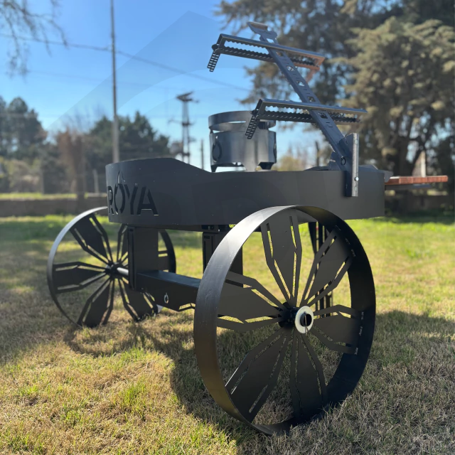 Fogonero Circular «Troya» Mod. Olimpo Premium con ruedas – Diametro 120 cm