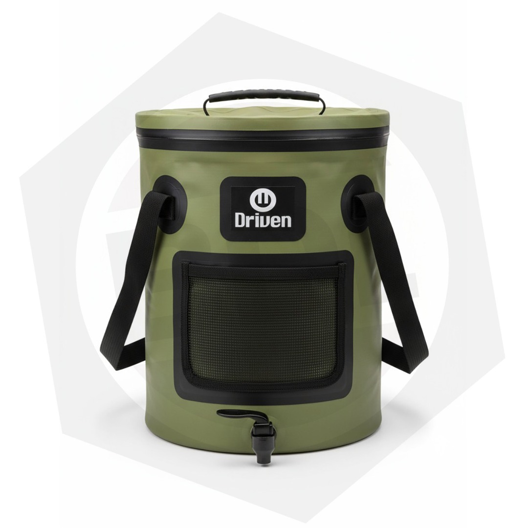 Bidón Plegable de Lona PVC Driven DV-0050/V – C/Canilla / 25 Litros