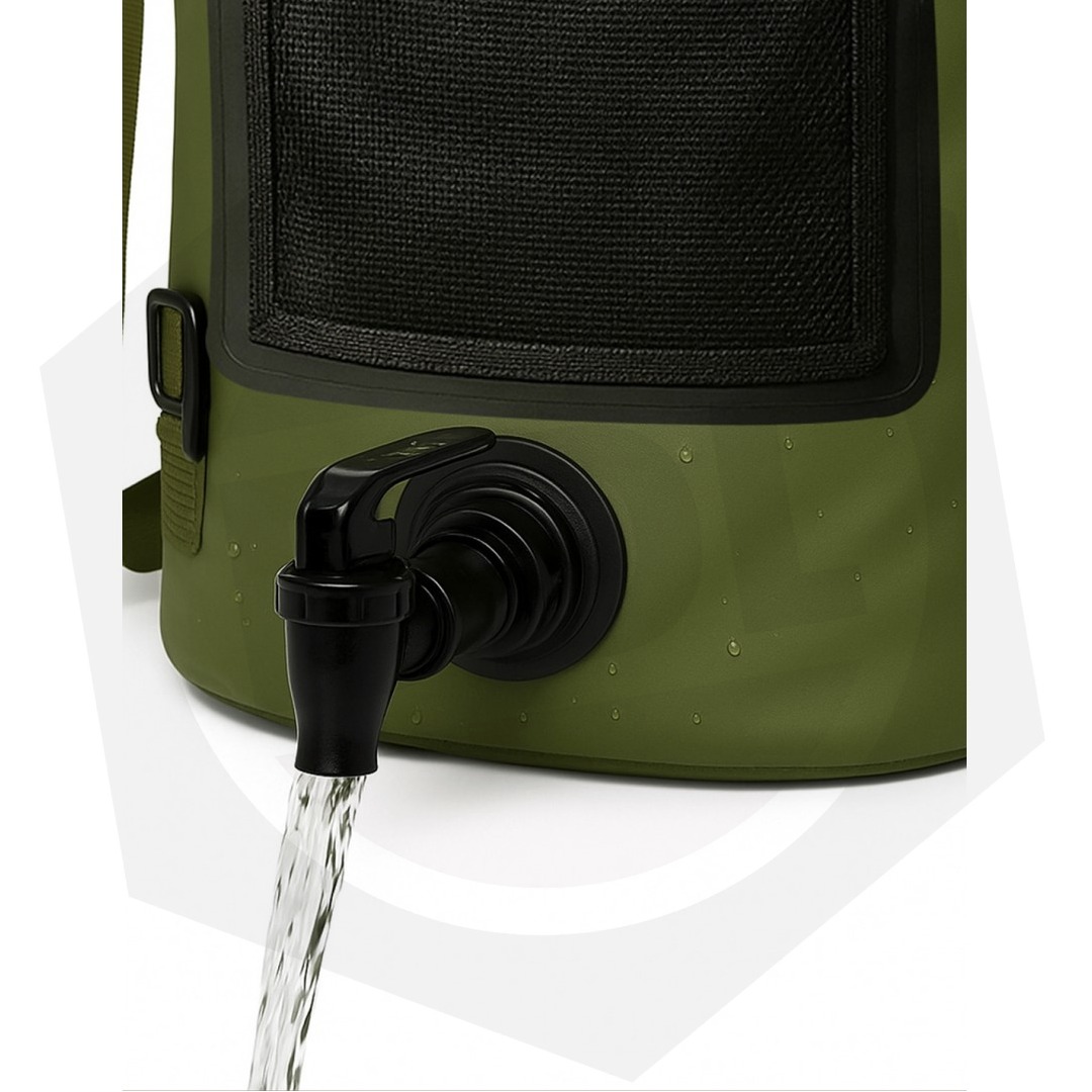 Bidón Plegable de Lona PVC Driven DV-0050/V – C/Canilla / 25 Litros