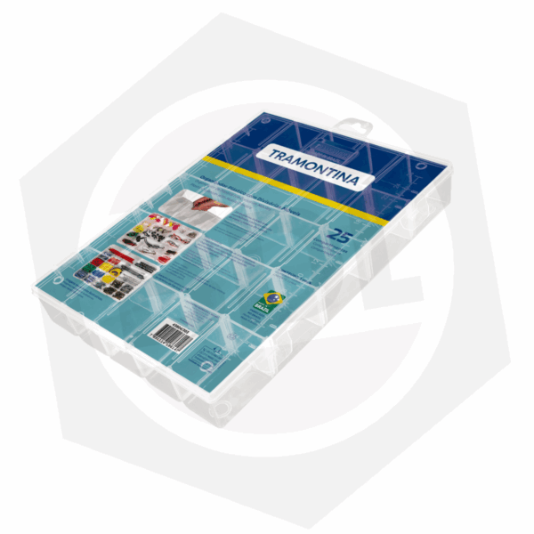 Organizador Plastico Transparente Tramontina 43804/303 – 25 compartimentos