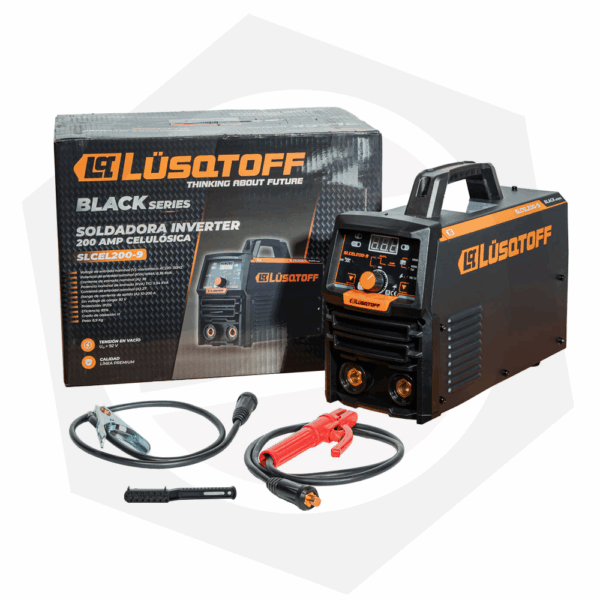 Soldadora Inverter Celulosica Lusqtoff SLCEL200-9 BLACK SERIES – 200 Amp