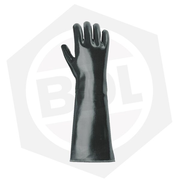 Guante Látex Uso Industrial Negro De Pascale 71393