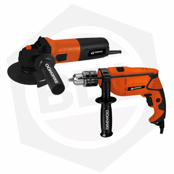 Kit Amoladora y Taladro Daewoo DAAG115-75C + DAID750BX