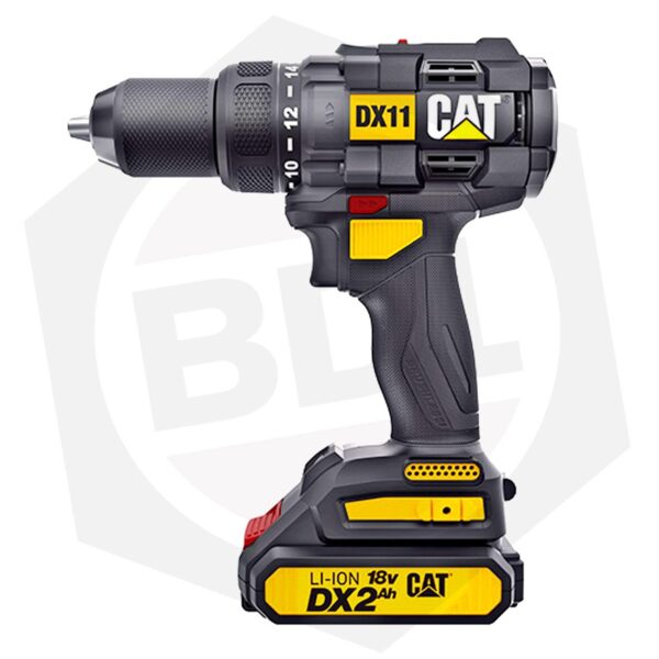 Taladro Atornillador Caterpillar CAT DX11 – 18 V – 2 Baterías