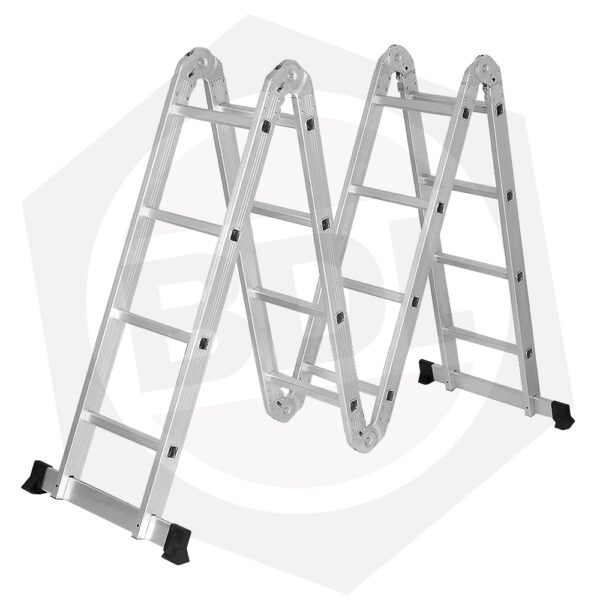 Escalera de Aluminio Articulada Lusqtoff LE400 – 16 Escalones