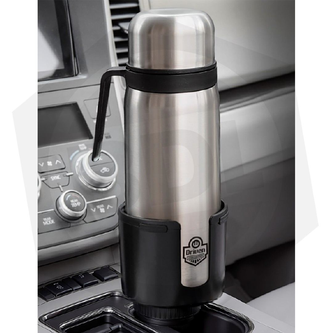 Sujeta Termo y Vaso Extensible Driven SD-1060B – Hasta 102 MM / Negro