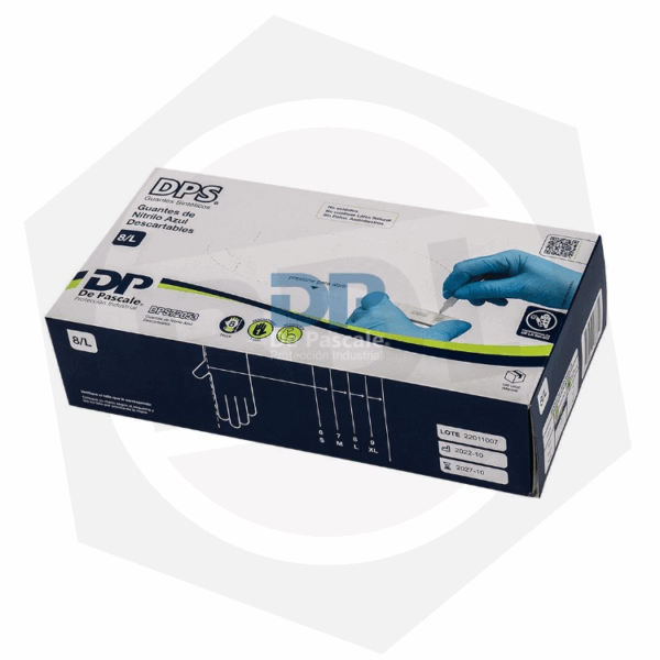 GUANTE DESCARTABLE NITRILO PREMIUM «DE PASCALE» CAJA X 100 U.
