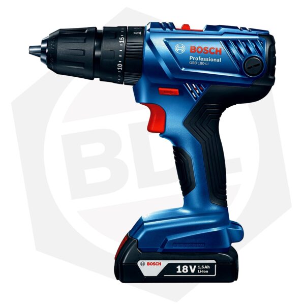 Taladro Atornillador Bosch GSB 180-LI con Percutor – 18 V / 2 Baterías / con Maletín