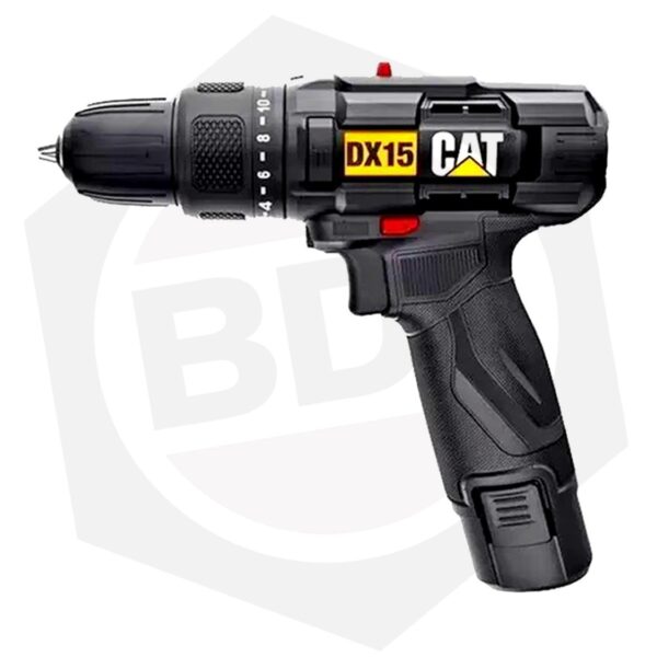 Taladro Atornillador Percutor Caterpillar CAT DX15 – 12 V / 1 Batería