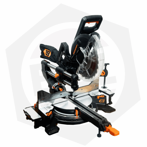 PLAN CANJE – Sierra Ingletadora Telescópica Lusqtoff LQI2400-9 BLACK SERIES – 255 MM / 2400 W