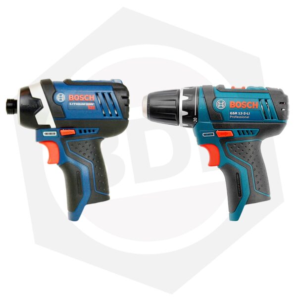 Atornillador Bosch GSR 12-2-LI + Atornillador de Impacto GDR 12-LI