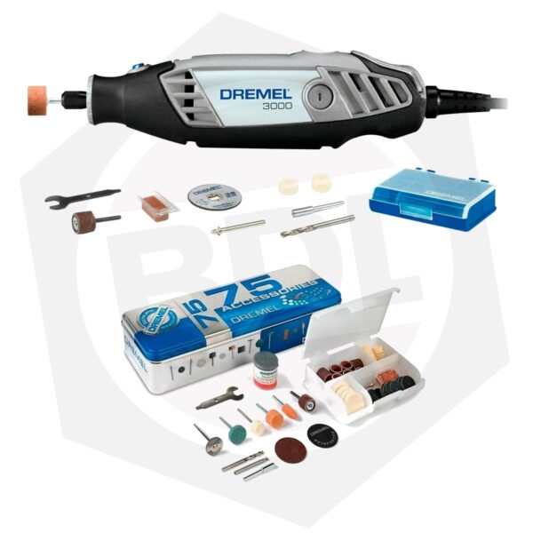 Minitorno Dremel 3000-N/10 + 75 Accesorios – 85 Piezas