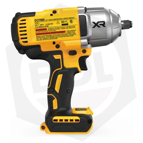 Llave de Impácto Dewalt DCF900B-BR XR-BRUSHLESS – 20 V / sin Batería y sin Cargador