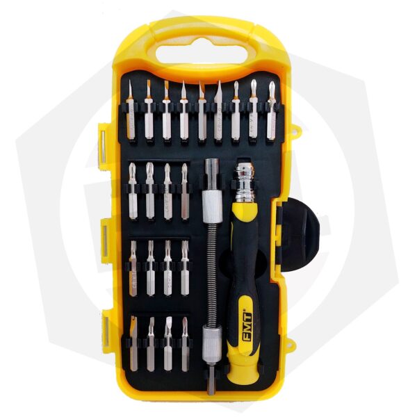 Juego de Puntas Planas, Phillips y Torx FMT CD23 – 23 Piezas