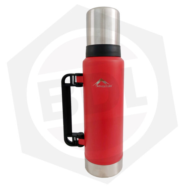 Termo Adventure – Acero Inoxidable / ROJO / 1.3 Litros