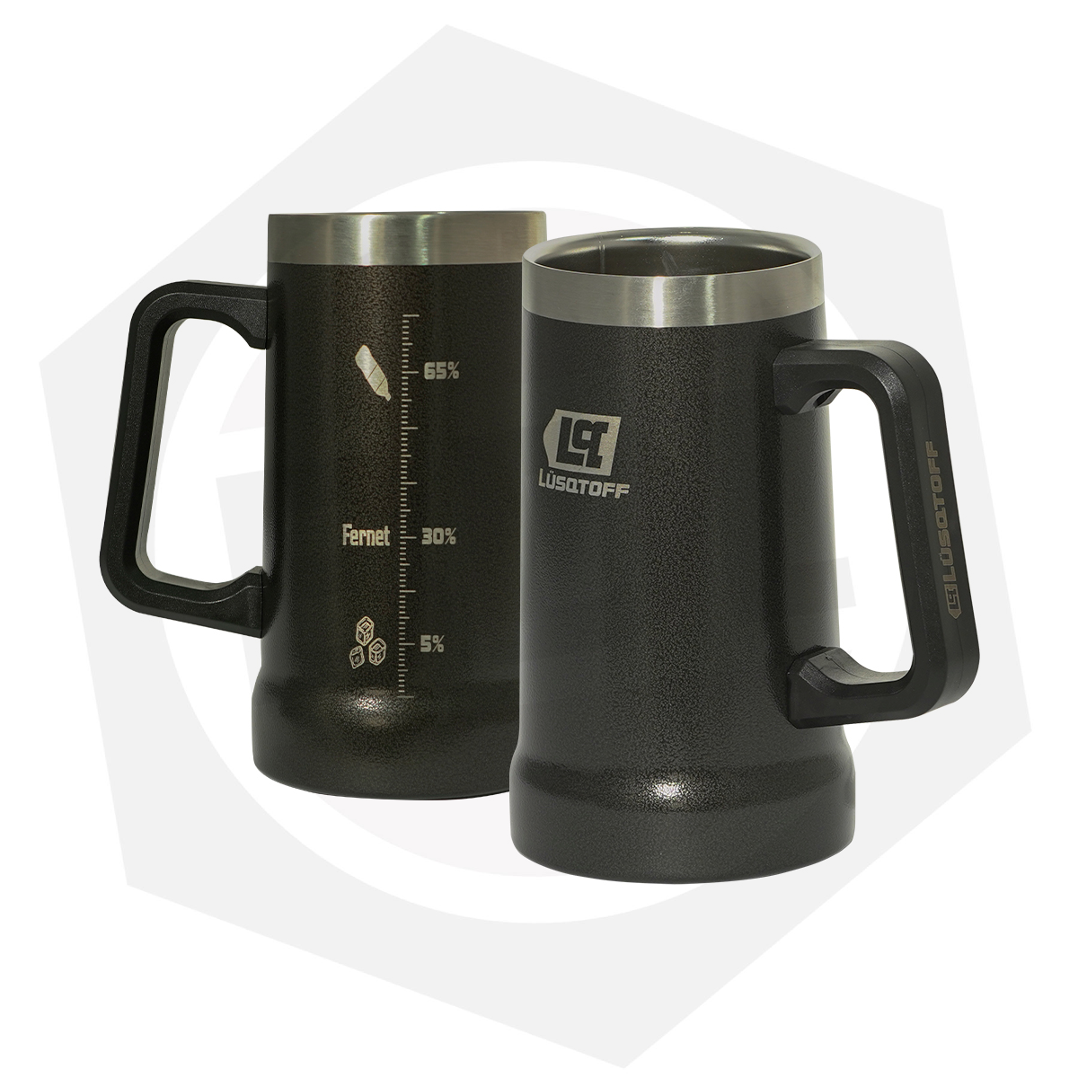 Vaso Térmico Acero Inoxidable Fernetero Lusqtoff VFL700-8N – 700 ML / Negro