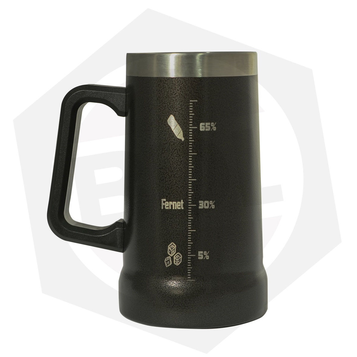 Vaso Térmico Acero Inoxidable Fernetero Lusqtoff VFL700-8N – 700 ML / Negro