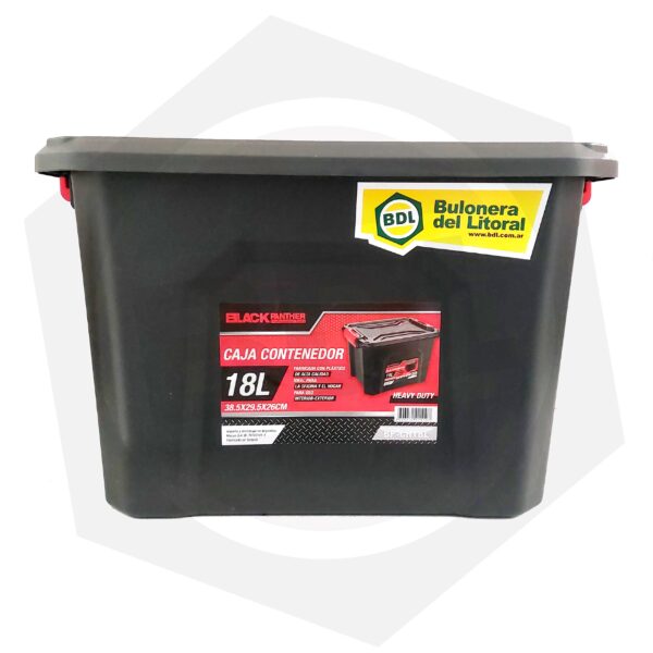 Cajón Plástico de Almacenamiento Black Panther BP-CH18L HEAVY DUTY – 18 Litros