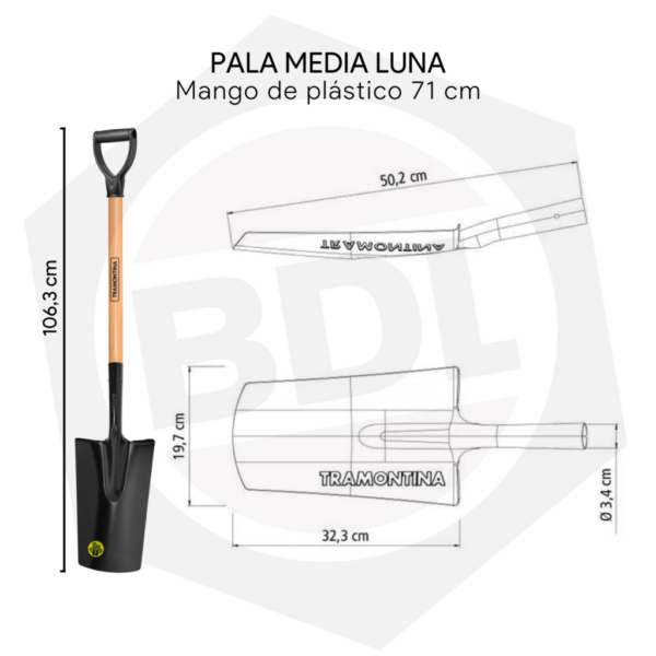 Pala de Punta Tramontina 77426/404 – 71 cm