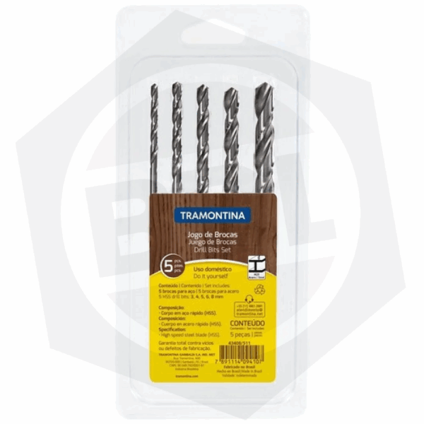 Juego de Mechas Tramontina Acero Rapido 43408/511 – 5 Piezas