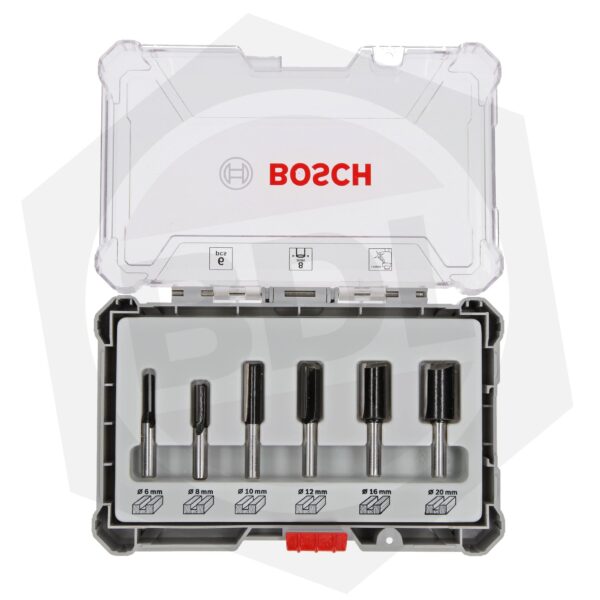 Juego de Fresas Bosch 2607017467 – Eje 1/4″ / 6 Piezas