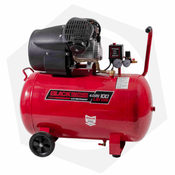 Compresor Bicilíndrico Black Panther BP-C40100B – 100 Litros / 220 V / 4 HP