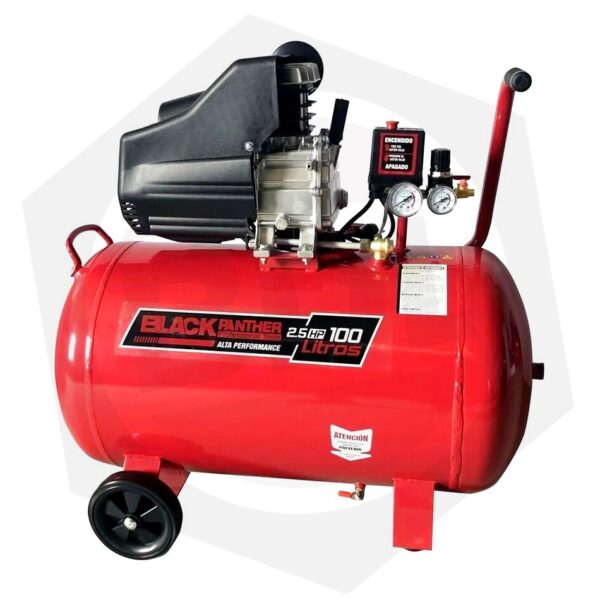 Compresor Black Panther TD25100B – 100 Litros / 220 V / 2.5 HP