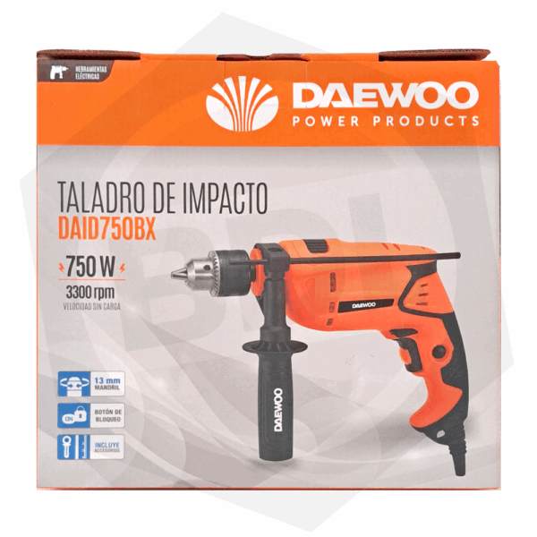 Taladro Percutor Daewoo DAID750BX – 13 MM / 750 W