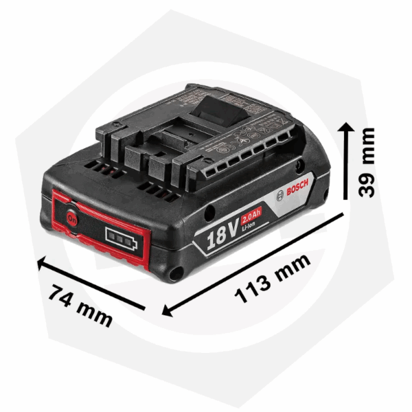 Batería Bosch GBA LI-ION – 2.0 Ah / 18 V