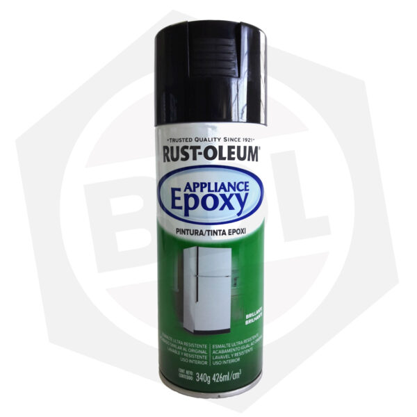 Pintura en Aerosol Epoxi Brillante Rust-Oleum – NEGRO