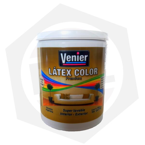 Látex Color Premiun Interior / Exterior Super Lavable Venier – VERDE INTENSO