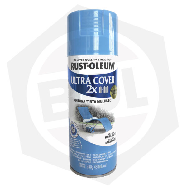 Pintura en Aerosol Brillante Ultra Cover 2X Rust-Oleum – AZUL SPA