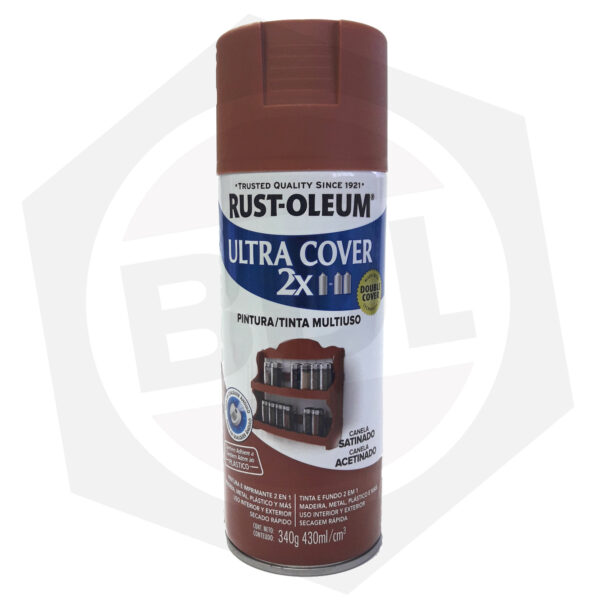 Pintura en Aerosol Satinado Ultra Cover 2X Rust-Oleum – CANELA