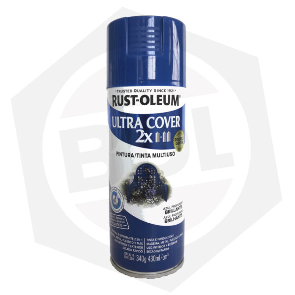 Pintura en Aerosol Brillante Ultra Cover 2X Rust-Oleum – AZUL PROFUNDO