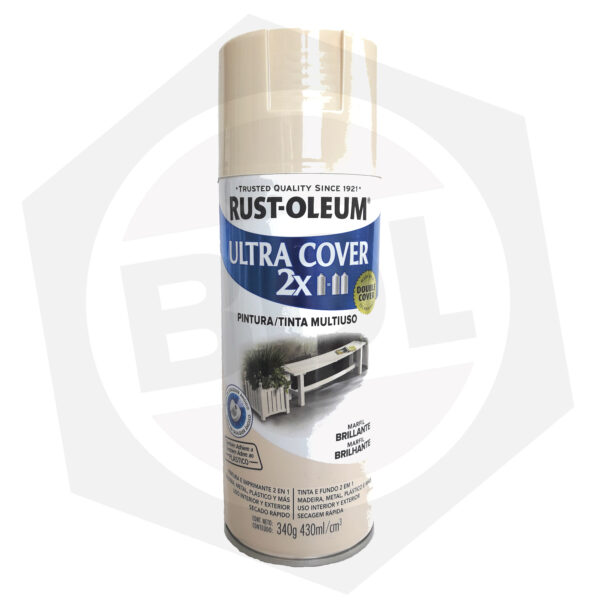 Pintura en Aerosol Brillante Ultra Cover 2X Rust-Oleum – MARFIL