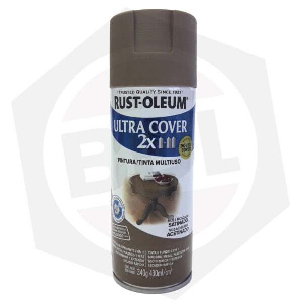 Pintura en Aerosol Satinado Ultra Cover 2X Rust-Oleum – NUEZ MOSCADA