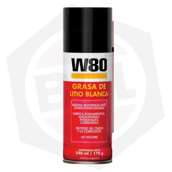 Grasa de Litio Blanca W80 – 170 g / Aerosol