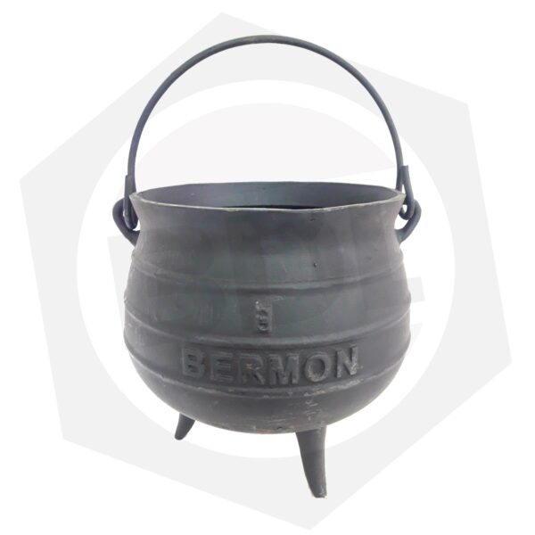 Olla de Hierro Bermon – 3 Patas / 6 Litros / Sin Tapa