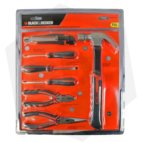 Juego de Herramientas Black & Decker HDT51-909-LA – 7 Piezas