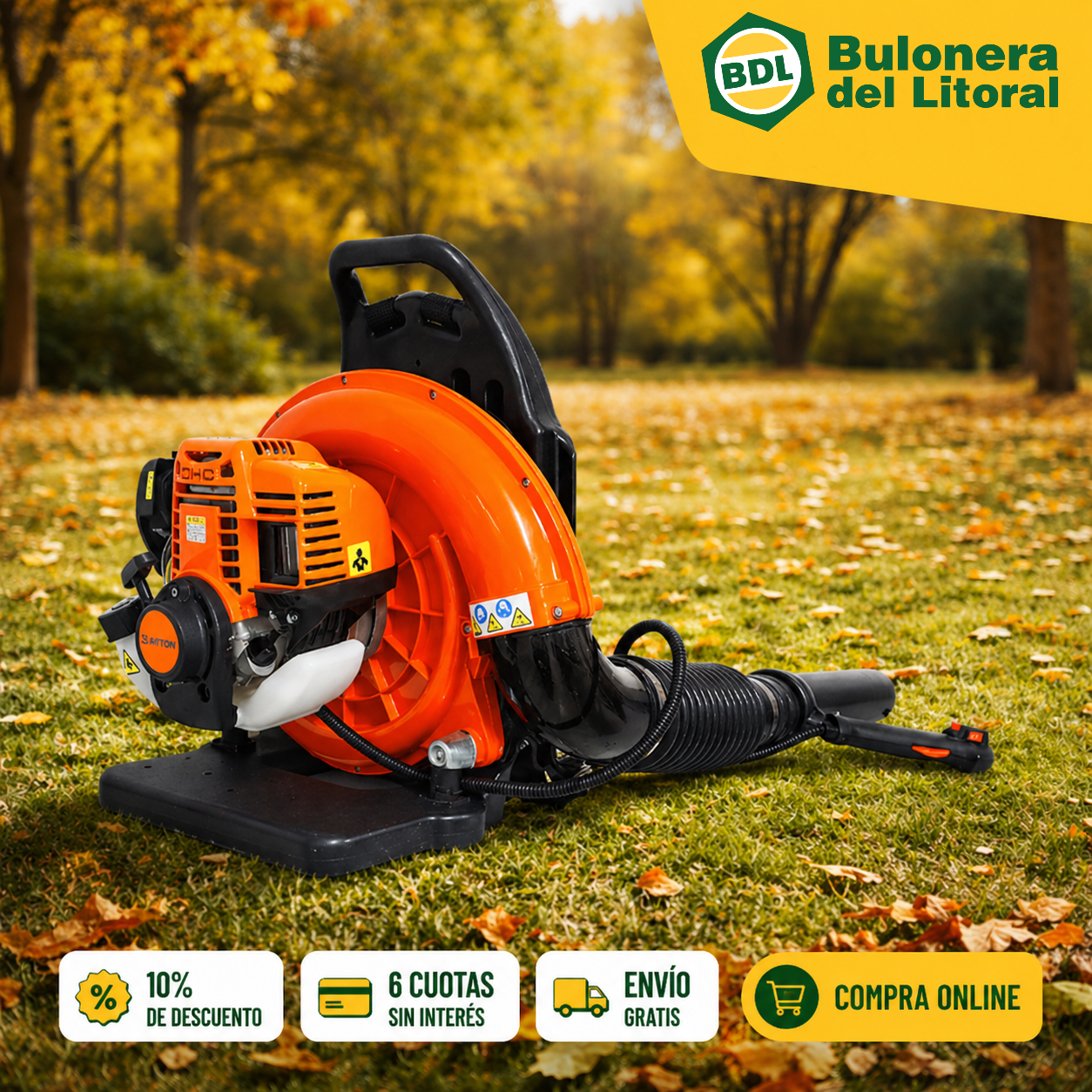 Soplador a Explosión Mochila Arrow EB380 – 37.8 cc / 4 Tiempos