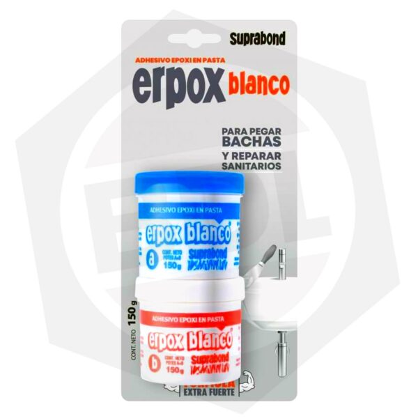 Adhesivo Epoxi en Pasta Suprabond ERPOX – 150 g / BLANCO