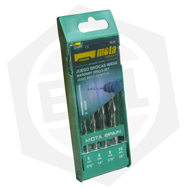 Juego de Mechas Widia Mota WJ4 – 4 Piezas