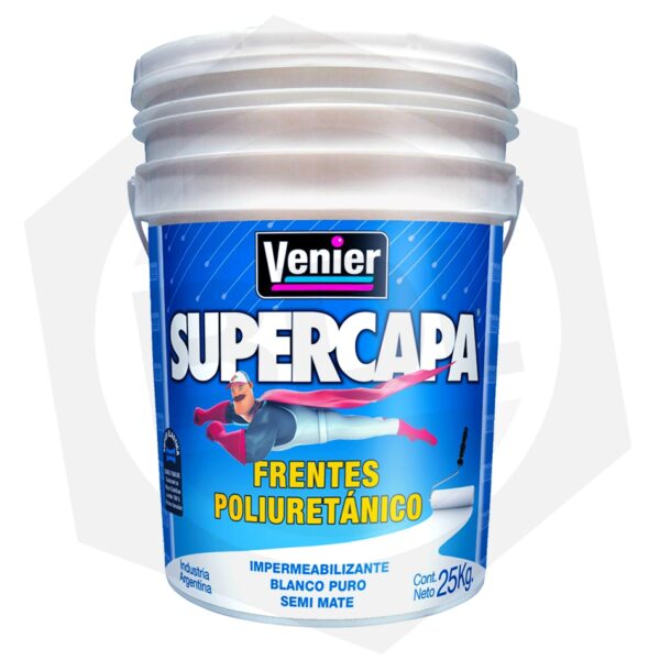 Impermeabilizante Frentes Poliuretánico Venier Supercapa – BLANCO / 25 Kg