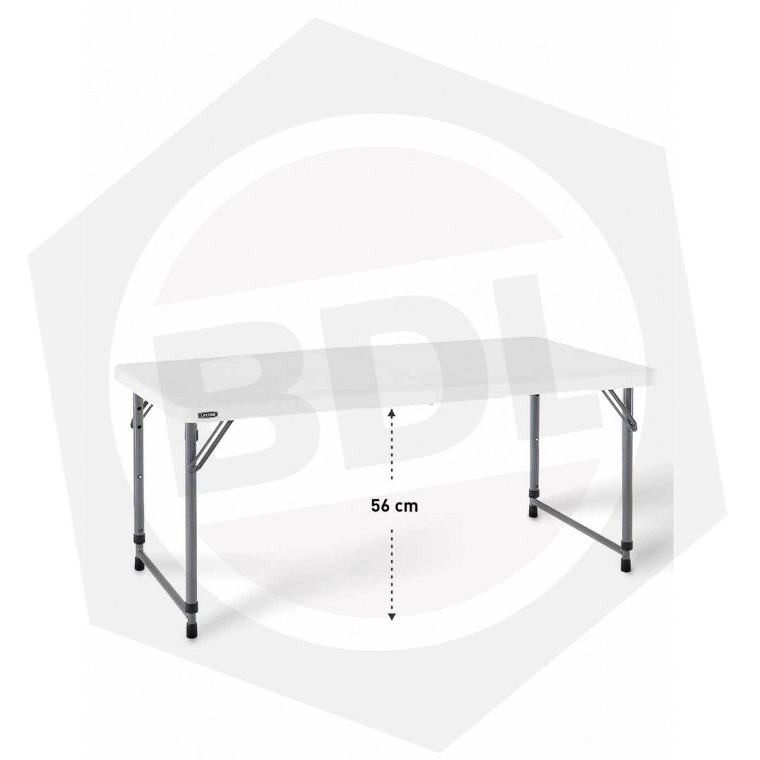 Mesa Auxiliar Plegable Driven LFT04428 Lifetime – 120 x 70 CM / Blanca