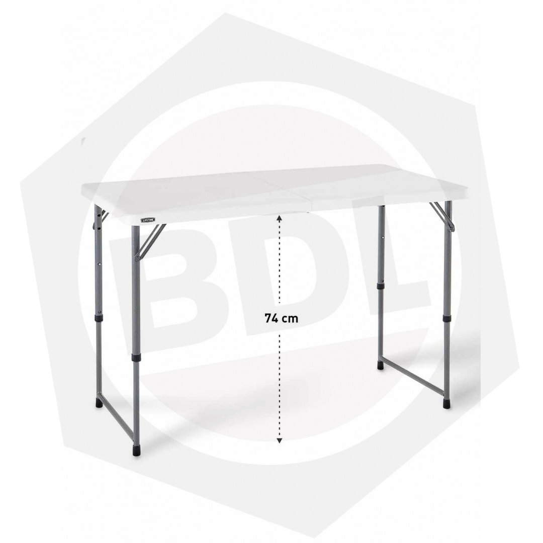 Mesa Auxiliar Plegable Driven LFT04428 Lifetime – 120 x 70 CM / Blanca