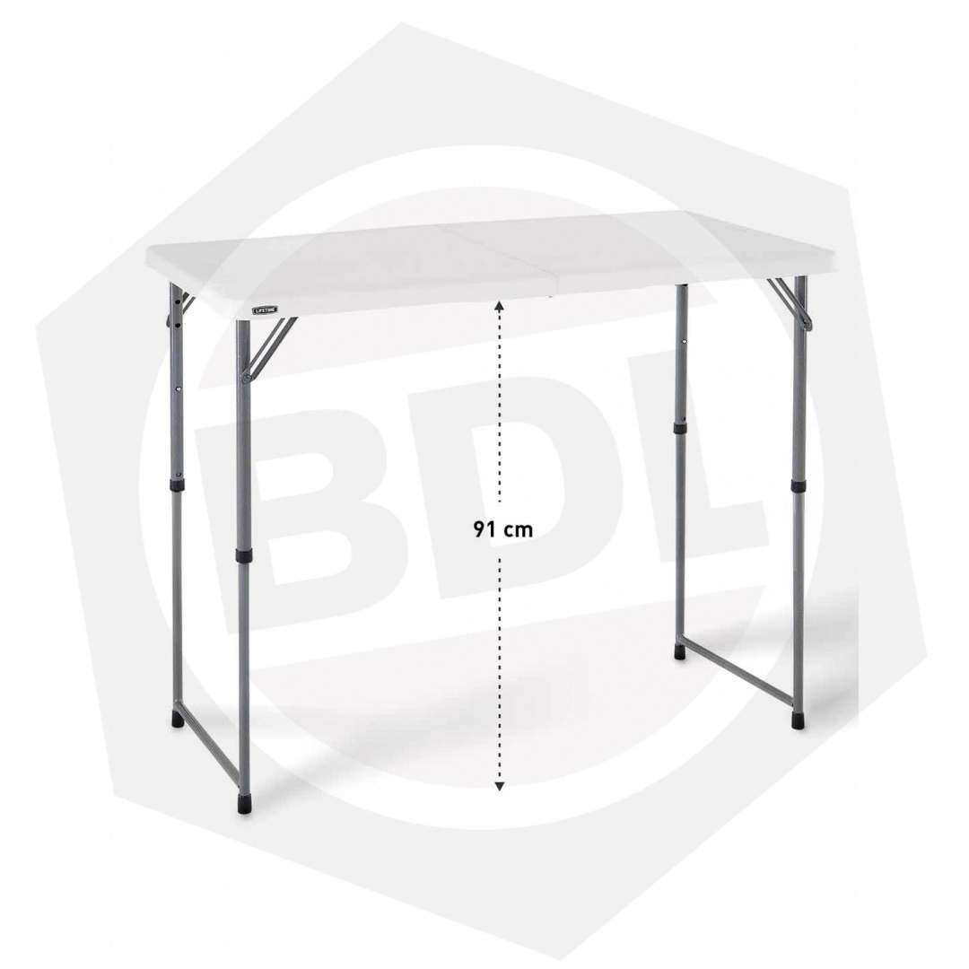 Mesa Auxiliar Plegable Driven LFT04428 Lifetime – 120 x 70 CM / Blanca