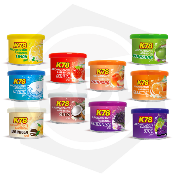 Aromatizantes para Autos K78 GEL 103 – 80 g / Aromas Varios