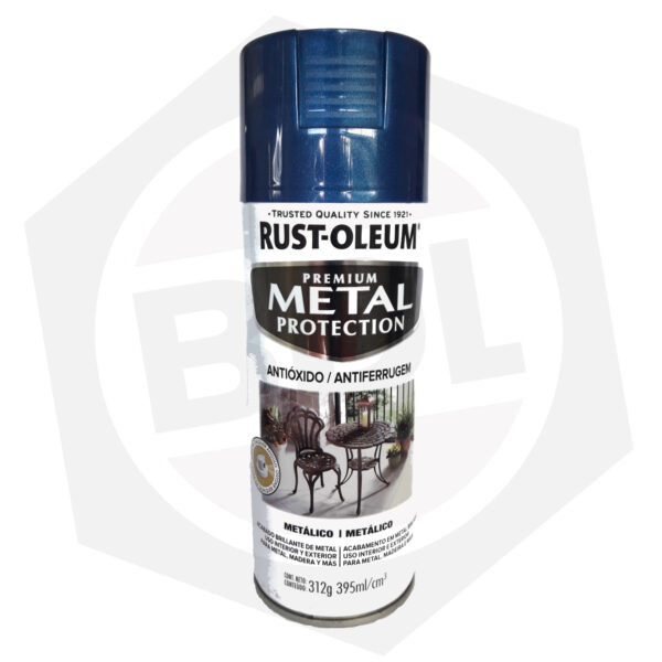 Pintura en Aerosol Metal Protection Metálico Rust-Oleum – AZUL COBALTO