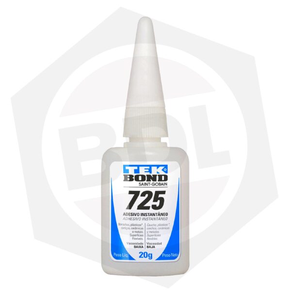 Adhesivo Instantáneo TEKBOND CIANO 725 – 20 G